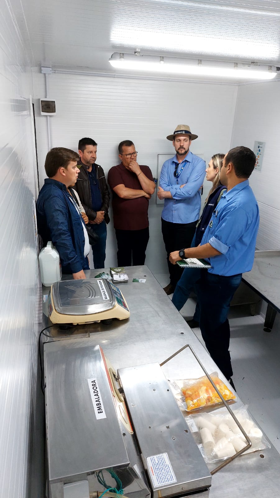 Agroindústria Modulara Dois Irmãos em isopainel exposto na expointer 2025 no espaço da EMATER RS - ASCAR